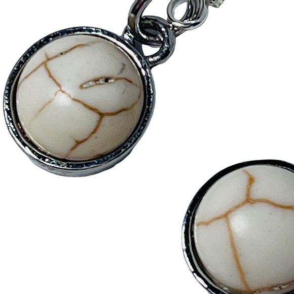 Stone pendant earrings NEW - Picture 2 of 6